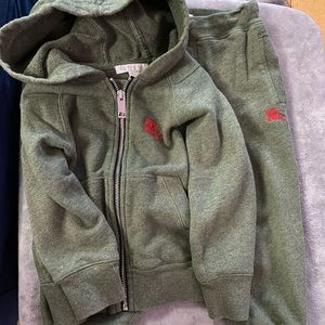 Authentic Gently Worn Burberry kid jogger set